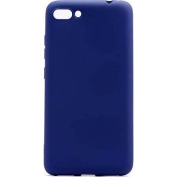 Microcase Asus Zenfone 4 ZE554KL Premium Silikon Tempered Cam + Ekran Koruyucu Lacivert Kılıf
