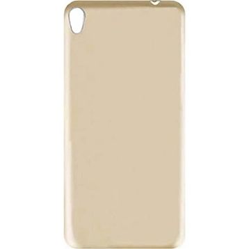 Microcase Asus Zenfone Live ZB501KL Premium Mat Silikon Tempered Cam + Altın Kılıf