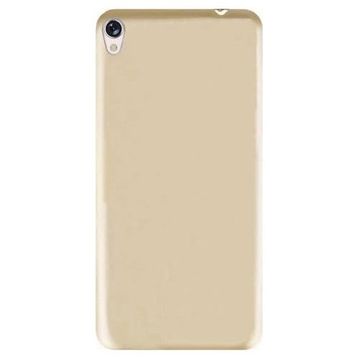 Microcase Asus Zenfone Live ZB501KL Premium Mat Silikon Tempered Cam + Altın Kılıf