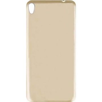 Microcase Asus Zenfone Live ZB501KL Premium Mat Silikon Tempered Cam + Altın Kılıf