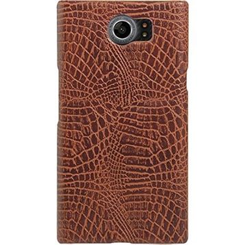 Microcase Blackberry Priv Crocodile Timsah Deri Kaplama Sert Rubber Kılıf