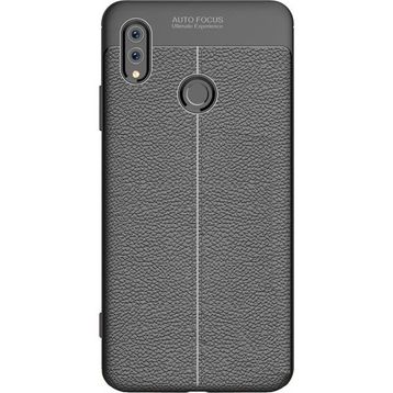 Microcase Huawei Honor 10 Leather Silikon Kılıf