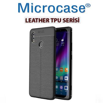 Microcase Huawei Honor 10 Leather Silikon Kılıf