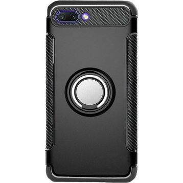 Microcase Huawei Honor 10 Yüzük Standlı Armor Silikon Kılıf