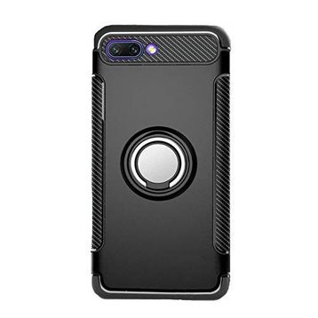 Microcase Huawei Honor 10 Yüzük Standlı Armor Silikon Kılıf