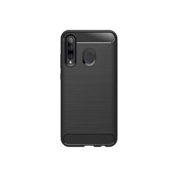 Microcase Huawei Honor 10I Brushed Carbon Fiber Siyah Silikon Kılıf