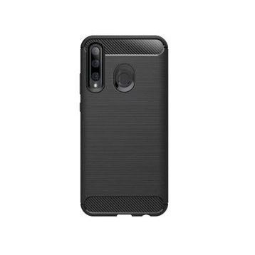 Microcase Huawei Honor 20 Lite Brushed Carbon Fiber TPU Siyah Silikon Kılıf