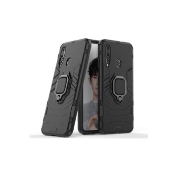 Microcase Huawei Nova 4 Batman Serisi Yüzük Standlı Armor Siyah Kılıf