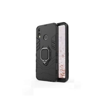 Microcase Huawei P20 Lite Batman Serisi Yüzük Standlı Armor Siyah Kılıf