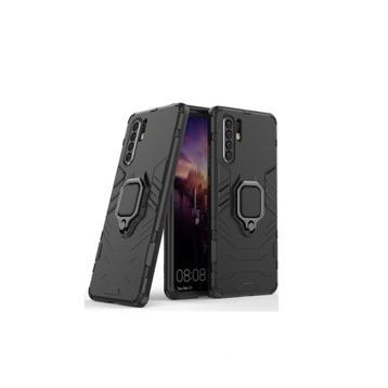 Microcase Huawei P30 Pro Batman Serisi Yüzük Standlı Armor Siyah Kılıf
