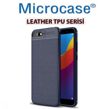 Microcase Huawei Y6 2018 Leather Tpu Silikon Kılıf