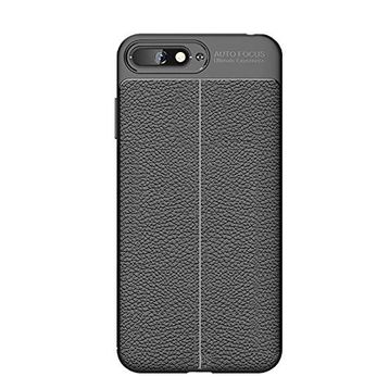 Microcase Huawei Y6 2018 Leather Tpu Silikon Kılıf
