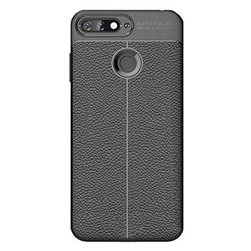 Microcase Huawei Y6 2018 Leather Tpu Silikon Kılıf