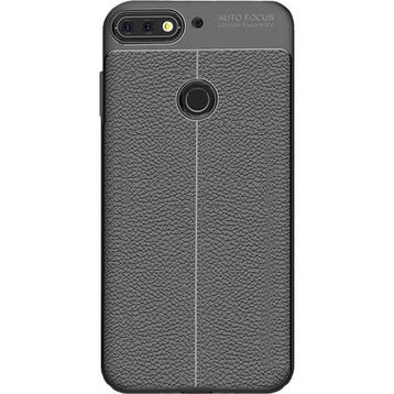 Microcase Huawei Y7 2018 Leather Tpu Silikon Kılıf