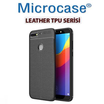 Microcase Huawei Y7 2018 Leather Tpu Silikon Kılıf