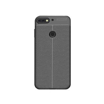Microcase Huawei Y7 2018 Leather Tpu Silikon Kılıf