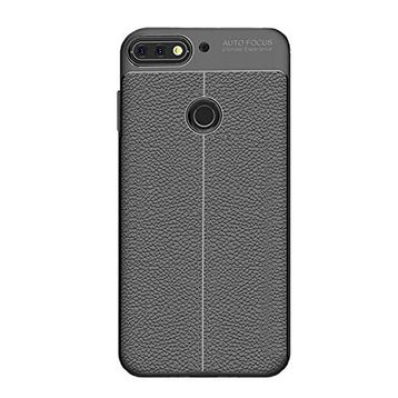 Microcase Huawei Y7 2018 Leather Tpu Silikon Kılıf