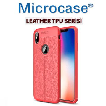 Microcase iPhone XS Max Leather Tpu Silikon Kılıf