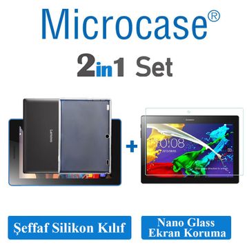 Microcase Lenovo Tab 3 10-1 Business X70F Silikon TPU Soft Kılıf