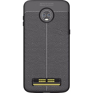 Microcase Motorola Moto Z3 Play Leather Tpu Silikon Kılıf