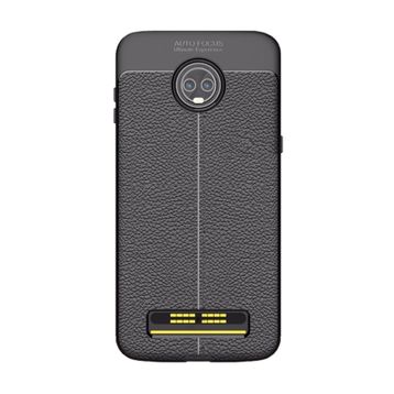 Microcase Motorola Moto Z3 Play Leather Tpu Silikon Kılıf