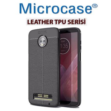 Microcase Motorola Moto Z3 Play Leather Tpu Silikon Kılıf
