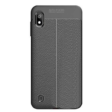 Microcase Samsung Galaxy A10 Leather Tpu Silikon Kılıf