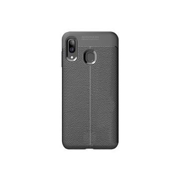 Microcase Samsung Galaxy A20 Leather Tpu Silikon Kılıf