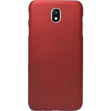 Microcase Samsung Galaxy C8 Premium Silikon Tempered Cam + Kırmızı Kılıf