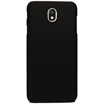 Microcase Samsung Galaxy C8 Premium Silikon Tempered Cam + Siyah Kılıf