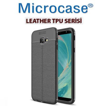 Microcase Samsung Galaxy J4 Plus Leather Tpu Silikon Kılıf