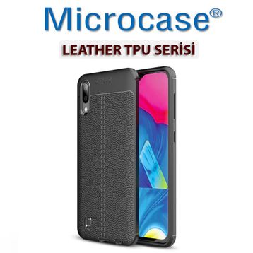 Microcase Samsung Galaxy M10 Leather Tpu Silikon Kılıf
