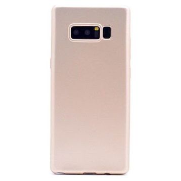 Microcase Samsung Galaxy Note 8 Premium Matte Silikon TPU Altın Kılıf
