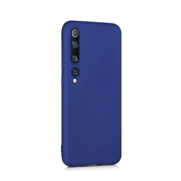 Microcase Xiaomi Mi 10 Premium Matte Silikon Lacivert Kılıf