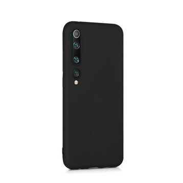 Microcase Xiaomi Mi 10 Premium Matte Silikon Siyah Kılıf