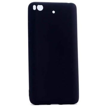 Microcase Xiaomi Mi 5S Premium Mat Silikon Tempered Cam + Siyah Kılıf