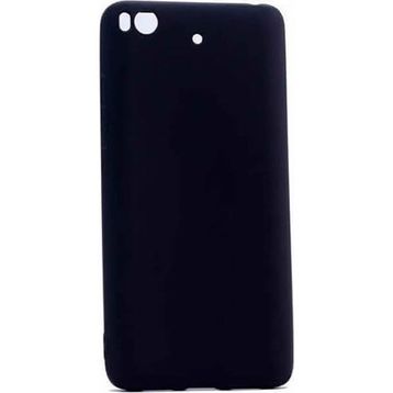 Microcase Xiaomi Mi 5S Premium Mat Silikon Tempered Cam + Siyah Kılıf