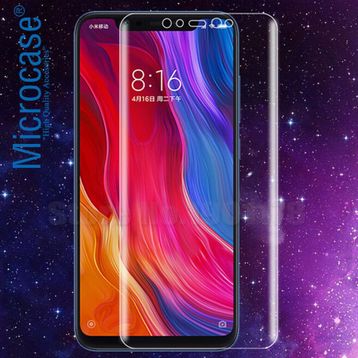 Microcase Xiaomi Mi 8 Full Ön Kaplama TPU Soft Koruma Film