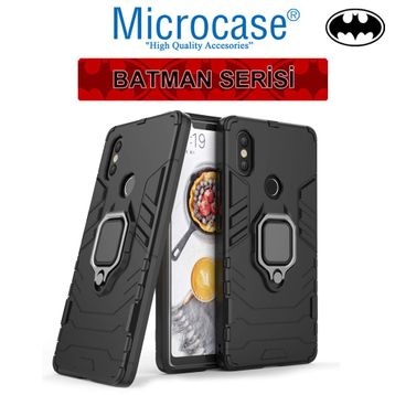Microcase Xiaomi Mi 8 Yüzük Standlı Armor Kılıf