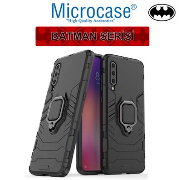 Microcase Xiaomi Mi 9 Batman Serisi Yüzük Standlı Armor Kılıf