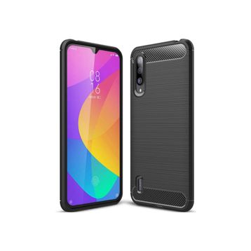 Microcase Xiaomi Mi 9 Brushed Carbon Fiber Silikon Kılıf