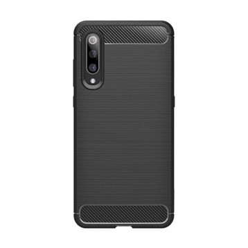 Microcase Xiaomi Mi 9 Brushed Carbon Fiber Silikon Kılıf