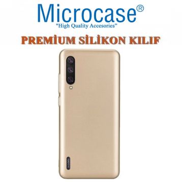 Microcase Xiaomi Mi 9 Premium Matte Gold Silikon Kılıf