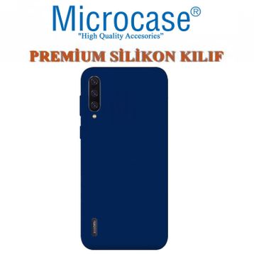 Microcase Xiaomi Mi 9 Premium Matte Lacivert Silikon Kılıf