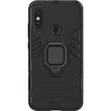Microcase Xiaomi Mi A2 Lite Redmi 6 Pro Batman Serisi Yüzük Standlı Armor Kılıf