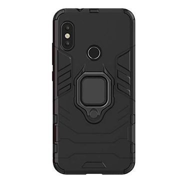 Microcase Xiaomi Mi A2 Lite Redmi 6 Pro Batman Serisi Yüzük Standlı Armor Kılıf