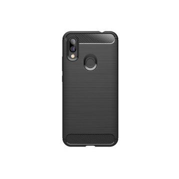 Microcase Xiaomi Redmi Y3 Brushed Carbon Fiber Siyah Silikon Kılıf