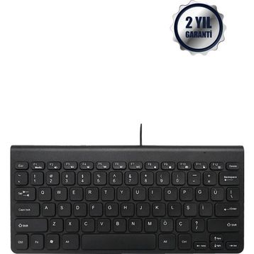 Micropack K2208-STL Siyah Portatif Kablolu Türkçe Q Klavye