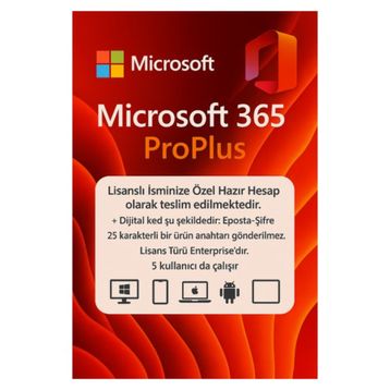 Microsoft Office 365 Pro Plus Mac 5 Cihaz Ofis Yazılımı
