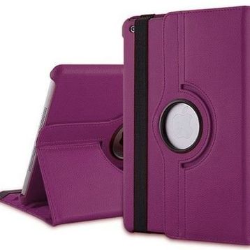 Microsonic 360 Rotating Stand Deri iPad Air 2 Mor Kılıf